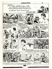 1943 TARZAN SPARKLER COMICS #21 ORIGINAL PRODUCTION ART PAGE BURNE HOGARTH GA picture
