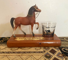 Natural Bridge VA Souvenir Shot Glass w/ Horse Figurine Base 