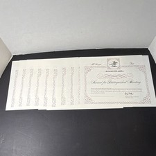 Winchester-Western Award for Distinguished Shooting Certificate Sheets lot of 10 picture