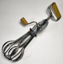 Ekco Bakelite Vintage A&J Hi-Speed Hand Mixer Egg Beater Stainless Steel USA picture