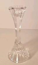 Mikasa Crystal 5.5” Tapered Candle Holders Park Lane Collection, Clear. picture