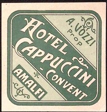 Hotel Cappuccini Convent Amalfi ITALY Vintage 3.25