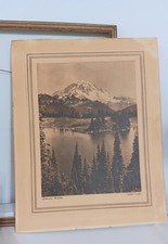 Asahel Curtis Hand-Tinted Sepia Mt Rainer 