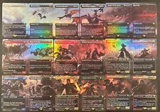 Magic MTG Lord of the Rings Battle of the Pelennor Fields Scene Set Foil ExtArt picture