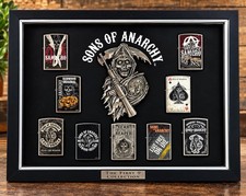 Bradford Exchange Sons Of Anarchy Zippo Lighter Set Of 9 Zippo Plus Display New picture