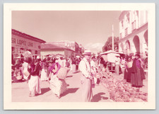 Found Photo Market Day Juchitan Oaxaca Mexico Zapotec Women Pottery 1958 3.5x5