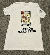 PATRON TEQUILA Spicy Margarita SHORT SLEEVE T SHIRT Marg Club Medium New RARE picture