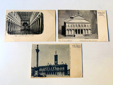 (3) Antique Postcards Set, Rome Italy, Vintage Early 1900’s picture
