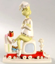 NIB 2025 Luxurious Lenox Dr. Seuss Christmas All Aboard with Mr. Grinch Train picture