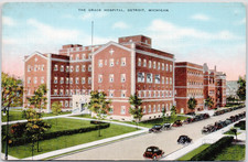 The Grace Hospital Detroit Michigan MI Street Scene Vintage Postcard picture