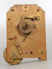 FUSEE DIAL CLOCK MOVEMENT English Antique, for parts or to restore picture