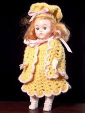 Vintage Virga Doll Strung Straight Leg Walker Hard Plastic picture