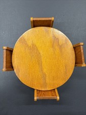 Rare Vintage Mid-Century Modern Miniature Nesting Dining Set – Table & 4 Chairs picture