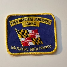 1969 National Jamboree Idaho Baltimore Area Council Vintage Patch 5TH9-PA1 picture