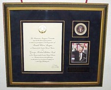 FRAMED INVITATION TO THE INAUGUATION OF PRESIDENT RONALD REAGAN 1/12/81 picture
