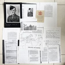 Genuine WW2 Lieutenant Elgar MC KIA KRRC D Day & NW Europe Casualty Slip picture