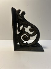 One Elegant Cast Iron Bookend with Intricate Design - Sturdy & Stylish Preowned picture