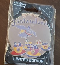 Disney WDI Retro Disneyland Attraction Tea Cups Pin, LE 300, MOG,Dumbo picture
