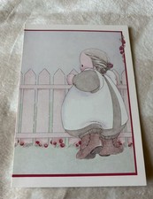 Vintage Michel & Co Unused Card I Love Thee Valentine’s Day Couple Romance Cute picture