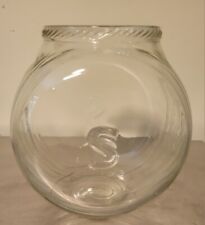 Vintage Sellers Hoosier Embossed Clear Glass Sugar Jar, No Lid Dated 1924 picture