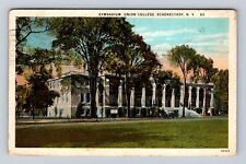 Schenectady NY-New York, Union College Gymnasium, Vintage c1924 Postcard picture