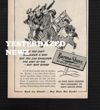 1944 Print Ad for Burma-Shave