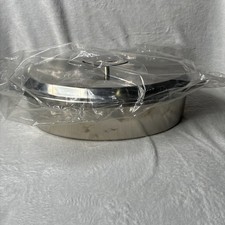 NOS Vintage SPRING Culinox Swiss 16” Fish Poacher Steamer w- Insert & Lid NEW picture