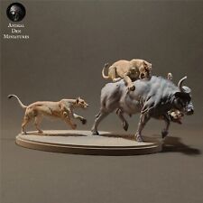 breyer model horse animal Lion Hunt Set 3 Resin ready to paint 1/32 SM Scale picture