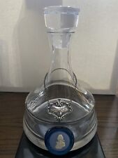Wedgwood Glass Decanter ‘Collectors Society’ W/ Stopper & Cameo/Sterling Silver picture