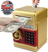 Alcancía Para Niños, Cajero Automático Electrónico Con Contraseña Y Monedas NEW picture