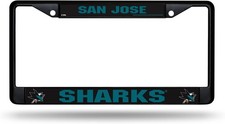Rico Industries NHL San Jose Sharks Standard Chrome 6 x 12.25-