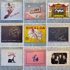 8 1940s 1950s Souvenir Photo Folders + Photos SF/LA California Clubs Restaurants picture