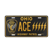 Ohio Highway Patrol ACE Vanity Plate | Metal License Plate picture