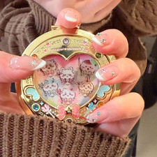 Chiikawa Magical Girl Usagi Shisa Portable Metal Double Sided Makeup Mirror picture