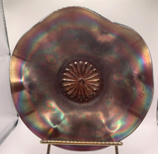 Northwood Daisy Amethyst Ruffled Bowl (Carnival Glass) picture