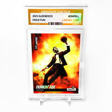 DUNKING ABE Art Card 2023 GleeBeeCo Holo Fun (Abraham Lincoln) #DNP8-L /49 Made picture