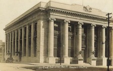 1910 Rppc First National Bank Kansas City MO Vintage Postcard Posted picture
