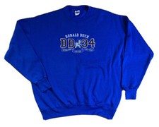 Vintage 3XL Disney Catalog Donald Duck DD 34 Blue Sweatshirt Embroidered Clean picture