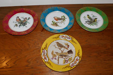 Elios Paris Royal Plates LOT 4 Bird Motif RARE Hand-Painted Wall Art Deco EXC picture