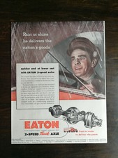 Vintage 1945 Eaton 2-Speed Truck Axel Full Page Original Color Ad picture