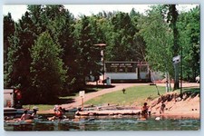 c1960 Hayward Wisconsin WI Vintage Postcard Nelson Lake Lodge Route 3 Cottages picture