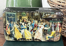 Vintage M.A. Craven & Son Ltd Hinged Lid Tin - Dickensian Memories~ York England picture