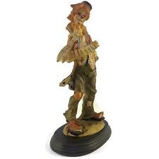 Pucci Arnart Hobo Clown 12 Inches Figurine With Accordion On Wood Stand picture