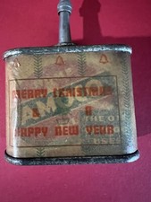 1920-50's-(1oz.) VERY RARE VINTAGE AMOCO HOME OIL TIN CAN HANDY OILER LEAD TOP picture