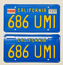 1970's California License Plates DMV Clear 1979 Chevrolet Blazer 1979 Validation picture