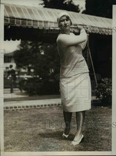 1929 Press Photo Mrs L Federman at annual Women's Invitation golf tournament, NY picture
