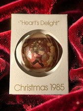 Vintage 1985 Schmid Ferrandiz Heart's Delight Christmas Ornament w/ Damaged Box picture