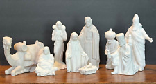 Nativity scene ceramic bisque  hand poured from Vintage Duncan molds 1982 picture