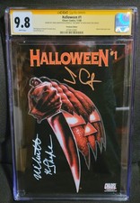 Halloween #1 Premium Glow in the Dark CGC SS 9.8 SIGNED  CARPENTER & CASTLE  picture