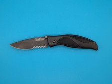 Vintage Kershaw 1550ST Blackout Combo Blade Manual Open MADE IN USA picture